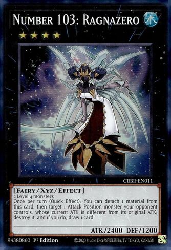 Number 103: Ragnazero (SR) - CRBR-EN011 - Super Rare - 1st Edition in Saudi Arabia