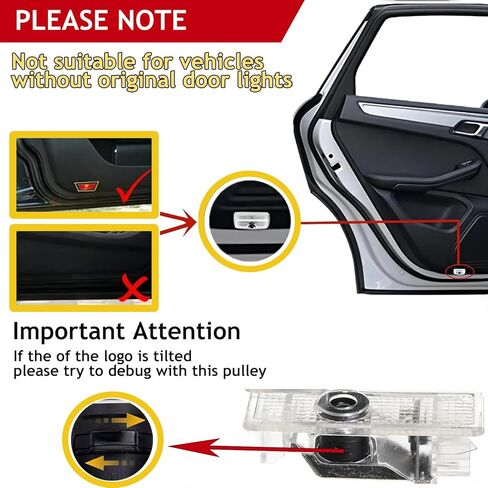4pcs Car Door Lights Logo Projector,Upgrade HD LED Car Welcome Lights Compatible with1/3/4/5/6/7/x1/x2/x3/x4/x5/x6/x7/M/Series Accessories,Dual Plug Puddle Lights Ghost Shadow Light in Saudi Arabia