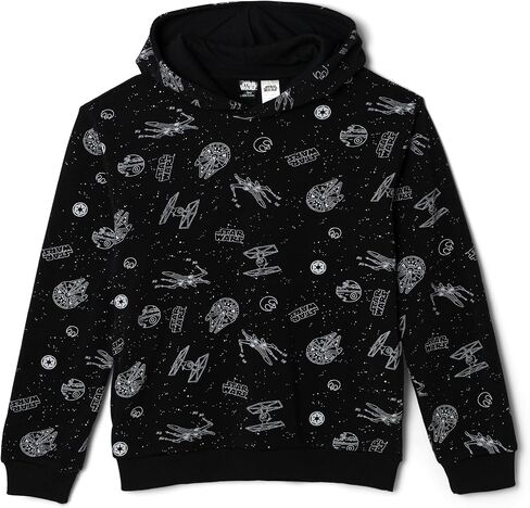 STAR WARS R2-D2 C-3PO Boys Fleece Pullover Hoodie Light Blue in Kuwait