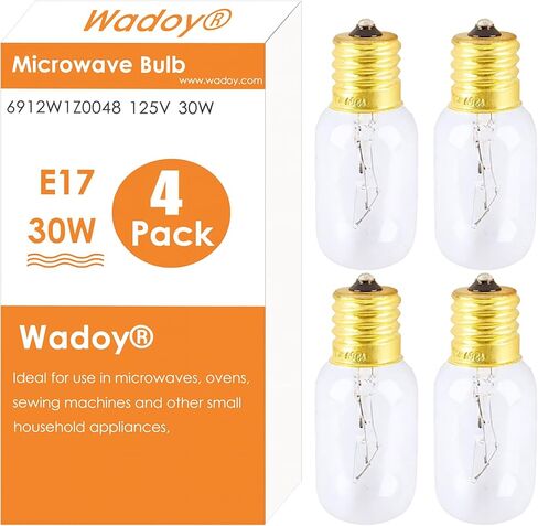 Wadoy Microwave Light Bulb Compatible with LG, Frigidaire, Kenmore Range Microwave, 6912W1Z004B 125V 30W Bulb, Appliance Light Bulb in Kuwait