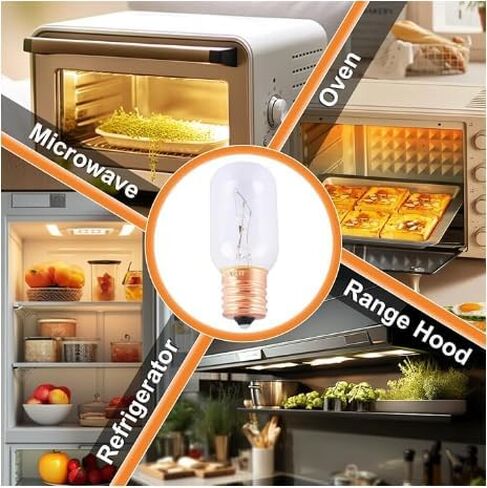 Wadoy Microwave Light Bulb Compatible with LG, Frigidaire, Kenmore Range Microwave, 6912W1Z004B 125V 30W Bulb, Appliance Light Bulb in Kuwait
