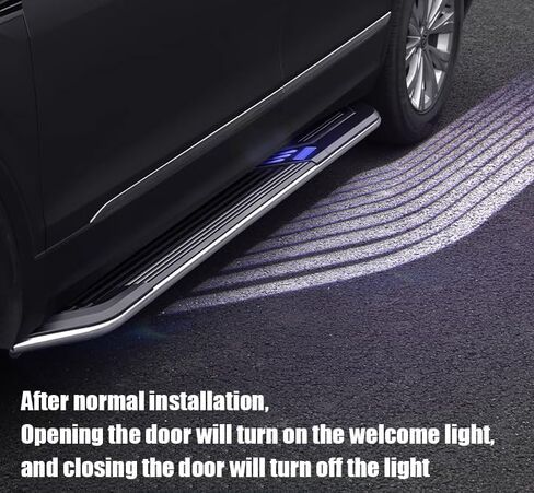2Pcs LED Running Boards for Toyota Sienna XL40 2021-2025 - Durable Aluminum Side Steps with Light Effects and Cool Visual Design - Weather-Resistant Construction in Saudi Arabia