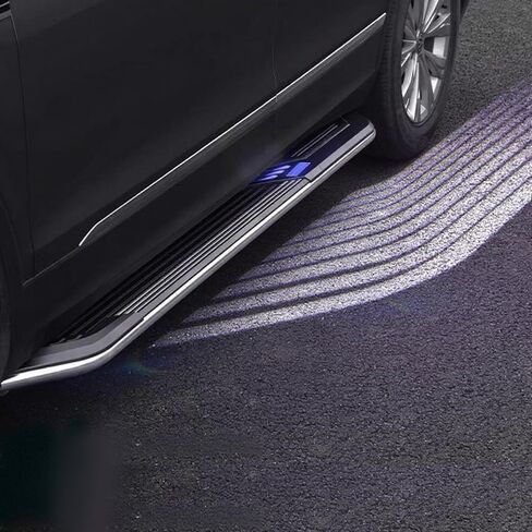 2Pcs LED Running Boards for Lexus NX 2015-2021 - Durable Aluminum Side Steps with Light Effects and Cool Visual Design - Weather-Resistant Construction in Saudi Arabia