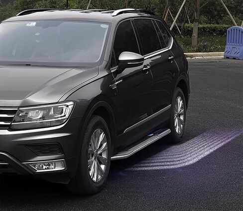 2Pcs LED Running Boards for Jeep Grand Cherokee 2022-2025 - Durable Aluminum Side Steps with Light Effects and Cool Visual Design - Weather-Resistant Construction in Saudi Arabia