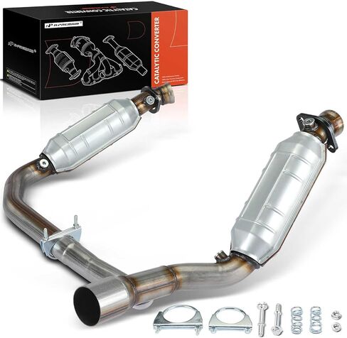 A-Premium Catalytic Converter Kit Direct-Fit Compatible with Dodge Ram 1500 2006 2007, 5.7L, E.P.A. Compliant in Saudi Arabia