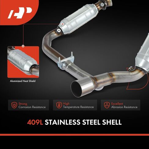 A-Premium Catalytic Converter Kit Direct-Fit Compatible with Dodge Ram 1500 2006 2007, 5.7L, E.P.A. Compliant in Saudi Arabia