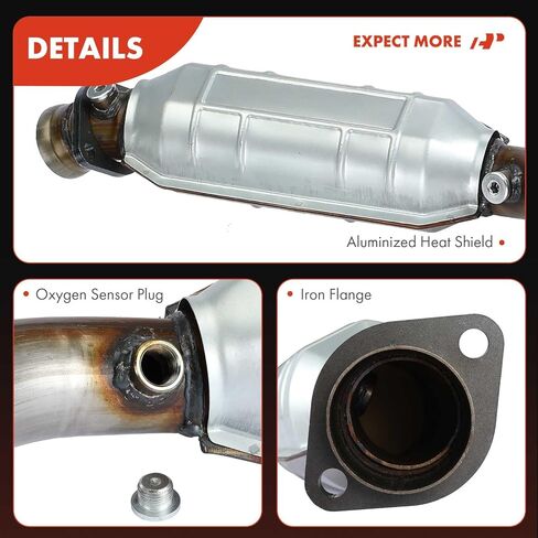 A-Premium Catalytic Converter Kit Direct-Fit Compatible with Dodge Ram 1500 2006 2007, 5.7L, E.P.A. Compliant in Saudi Arabia