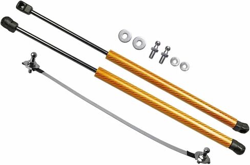 Hood Struts,Compatible With Mercedes-Benz V-Class Vito W447 Metris EQV 2014-2023 Bonnet Cylinders Lift Supports Piston Rods Shock Dampers(Carbon Fiber Orange) in Saudi Arabia