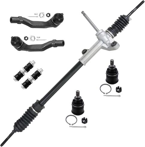Detroit Axle - Front 7pc Rack & Pinion Kit for 1996-2000 Honda Civic, Steering Rack and Pinion Sway Bars Outer Tie Rod Ends Lower Ball Joints 1997 1998 1999 Replacement in Saudi Arabia