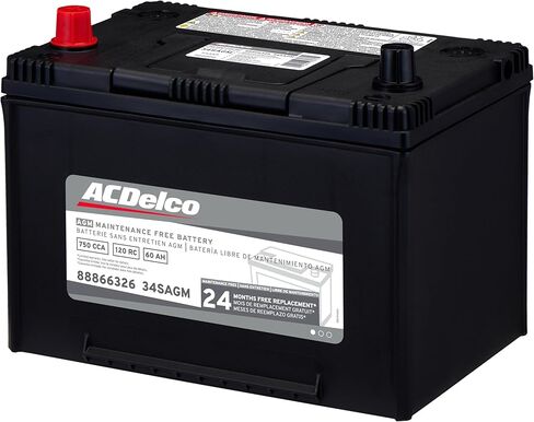 ACDelco Silver 34SAGM (88866326) 24 Month Warranty AGM BCI Group 34 Battery in Saudi Arabia