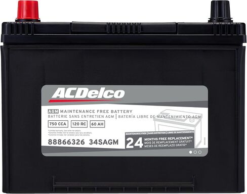 ACDelco Silver 34SAGM (88866326) 24 Month Warranty AGM BCI Group 34 Battery in Saudi Arabia