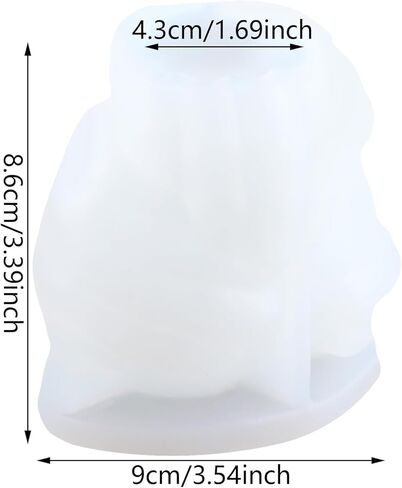 Heart Candle Molds Hand Holding Heart Candle Silicone Molds Valentine's Day Resin Casting Mold for Candle Making Home Decorate Mold Aromatherapy Gypsum Candles Clay Craft in Saudi Arabia
