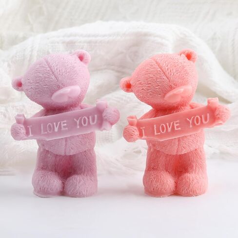Bear Resin Casting Silicone Mold Animal Bear Candle Molds for Candles Making Aromatherapy Candles Wax Polymer Clay Home Decoration in Saudi Arabia