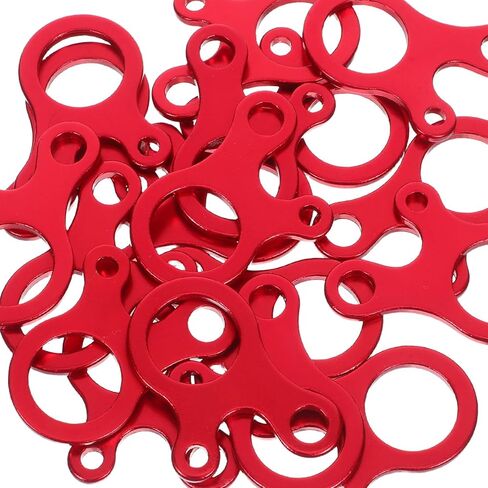 BESPORTBLE 18pcs Aluminum Alloy Guyline Cord Adjuster Tent Tensioners Rope Adjusters Guyline Tensioner Wind Rope Fastener Outdoor Cord Tightener Red in Saudi Arabia