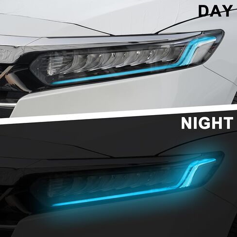 زوجان من أفلام الفينيل لمصابيح الضباب الأمامية من TOMALL، لون دخاني متوافق مع Honda 10.5th Gen Accord 2018-2023، غلاف ناقل الحركة الخفيف، ملصق ديكورات خارجي ذاتي اللصق (أرجواني) in Kuwait