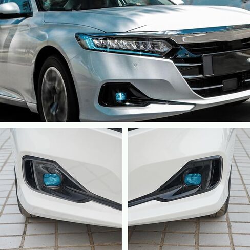 زوجان من أفلام الفينيل لمصابيح الضباب الأمامية من TOMALL، لون دخاني متوافق مع Honda 10.5th Gen Accord 2018-2023، غلاف ناقل الحركة الخفيف، ملصق ديكورات خارجي ذاتي اللصق (أرجواني) in Kuwait
