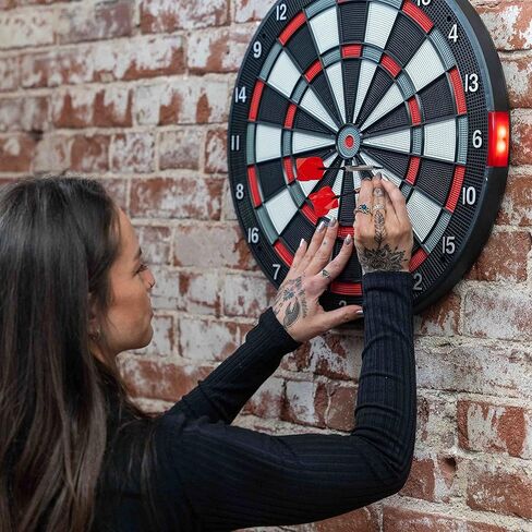 Accudart SDB 4.0 Electronic Soft Tip Smart Dartboard with Online Game Play - Stat Tracker - Custom Profile & Rankings - Regulation Sized 15.5" - Missed Shot Detection – Impact noise reduction system in Kuwait