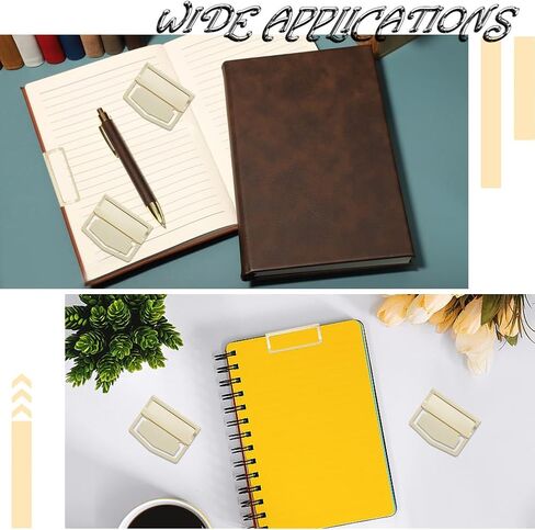 CRASPIRE 14Pcs Metal Bookmark Page Clip Index Clips 1.1 x 1.4 Inch Golden Stainless Steel Retro Book Page Line Markers Label Planner Clamps Accessories for Reading Notebook Office School Supplies in Saudi Arabia