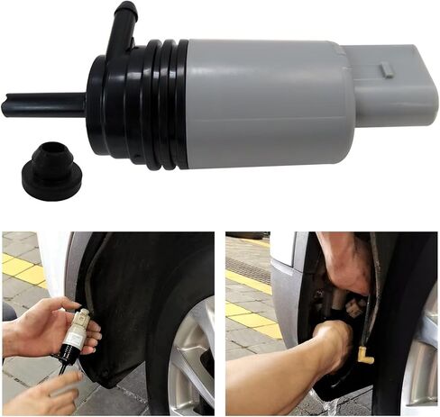 Windshield Washer Pump Fit for BMW 535i 2008-2010 Repl.# 67127302589, 67126934159 in Saudi Arabia