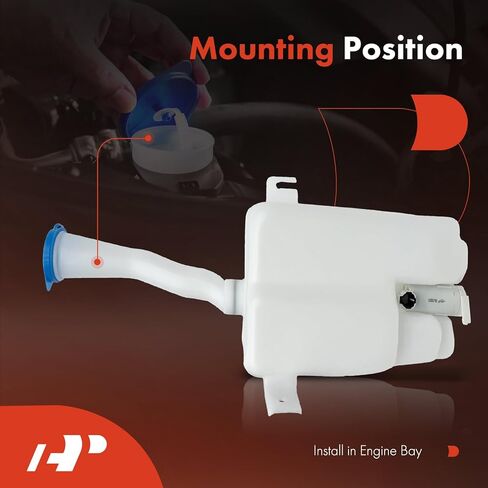 A-Premium Windshield Washer Reservoir Compatible with Select Nissan & Infiniti Models - Maxima 1995-2003, I30 1996-2001, I35 2002-2004, with (Cap/Washer Pump/Hose/Filler Neck/Bracket) in Saudi Arabia