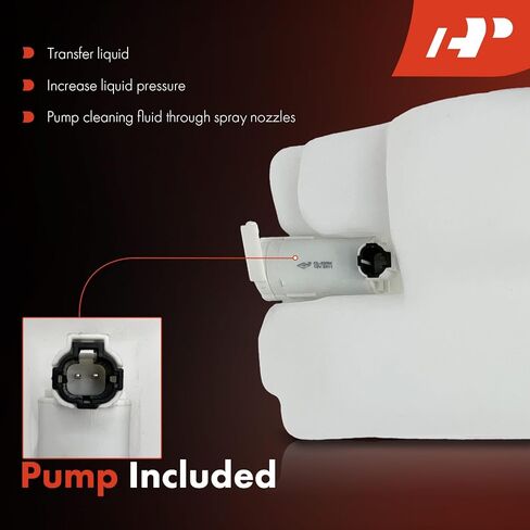 A-Premium Windshield Washer Reservoir Compatible with Select Nissan & Infiniti Models - Maxima 1995-2003, I30 1996-2001, I35 2002-2004, with (Cap/Washer Pump/Hose/Filler Neck/Bracket) in Saudi Arabia