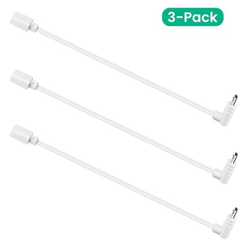 كابل تمديد USB بطول 30 قدم مع محول طاقة لكاميرا WYZE Cam Pan V3 الخارجية، سلك شحن Micro USB 90 درجة، أبيض in Saudi Arabia