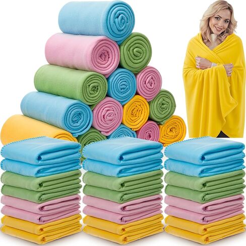 Remerry 32 Pcs Guinea Pigs Blankets Bulk Soft Warm Fleece Blankets 60x50 Inch Flannel Polyester Throw Bedding Accessories Reusable Pet Pee Sleep Mat Pad Cover for Hamster Ferret Dog Puppy Cat in Saudi Arabia