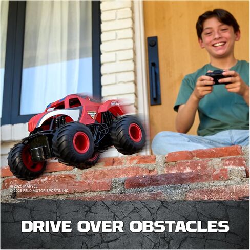 Monster Jam, Marvel The Amazing Spider-Man RC Monster Truck, 1:24 Scale, Kids Toys for Boys and Girls Ages 4 and up in Saudi Arabia