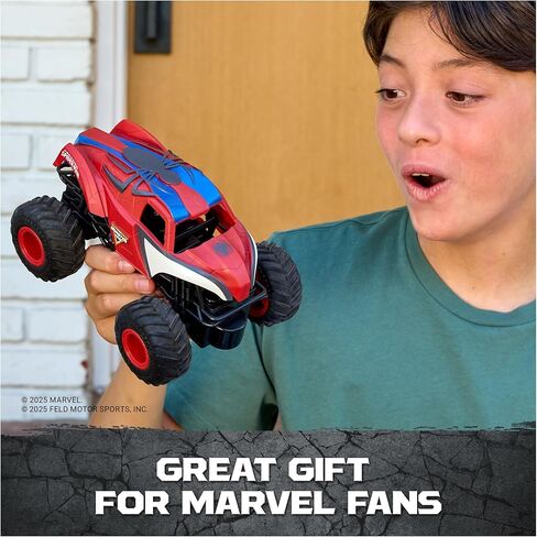 Monster Jam, Marvel The Amazing Spider-Man RC Monster Truck, 1:24 Scale, Kids Toys for Boys and Girls Ages 4 and up in Saudi Arabia
