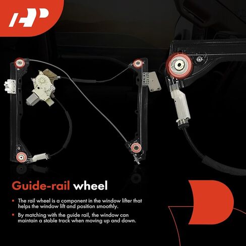 A-Premium Front Left Driver Side Electric Power Window Regulator with Motor Compatible with BMW 328i 2007-2013, 335i 2007-2013, 328i 335i xDrive 2009-2013, 335is 2011-2013, 328xi, 335xi, M3 in Saudi Arabia