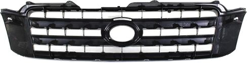 Garage-Pro Grille Assembly Compatible with 2004-2007 Toyota Highlander Painted Black Shell and Insert in Saudi Arabia