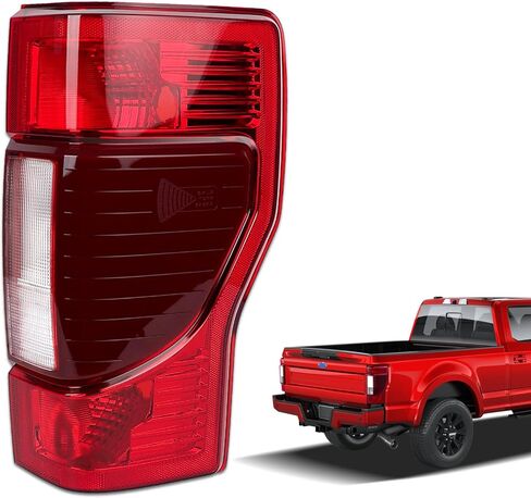 ضوء الذيل متوافق مع 2020-2022 Ford F250 F350 نوع هالوجين فائق التحمل مع نقطة عمياء (الوحدة غير متضمنة) مجموعة إشارة مصباح الفرامل الخلفية مع مصابيح استبدال LC3Z13404A FO2801279 (الجانب الأيمن) in Kuwait