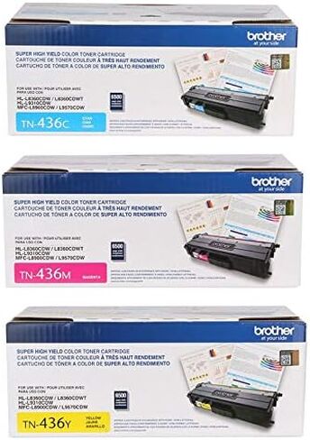 Brother Genuine Super High Yield Cyan, Magenta and Yellow Toner Cartridge Set, TN436C, TN436M, TN436Y in Saudi Arabia