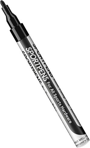 SportPens Paint Pen for Bikes & Sports Equipment | Multi-Use Permanent Paint Markers for Metal, Plastic, Leather & Synthetic Materials | Black in Saudi Arabia