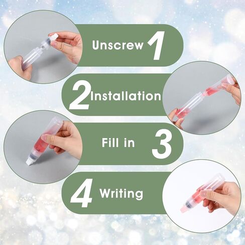 4Pcs Empty Markers Acrylic Paint Marker Refillable Acrylic Paint Pens Graffiti Markers with 8/10/11/16mm Tips Clear Fillable Paints Marker Pen for Painting on Ceramics Wood Glass Rocks Metal in Saudi Arabia