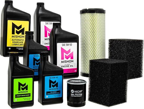 MISHON Full Service Engine Oil Change Kit 5W-50 for Polaris Ranger XP 700 (2005) in Saudi Arabia