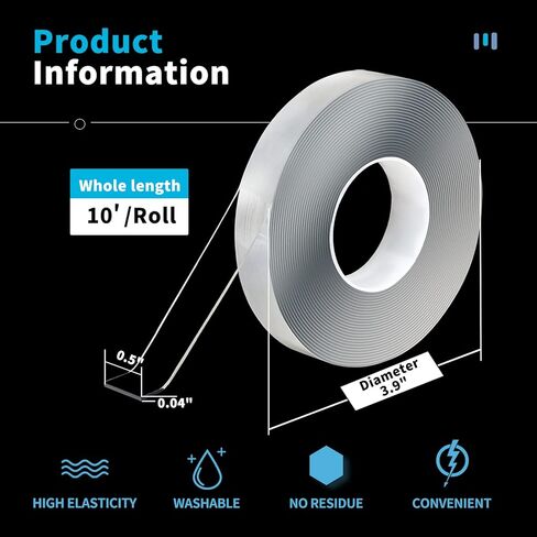 10Ft.1mm x 1.3cm x 3m; 1 Roll,Craft-Interlocking-Tape in Saudi Arabia