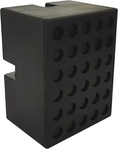 4 Pack Pinch Weld Jack Pads, Solid Rubber Auto Lift Block Spacer Pads, Heavy Duty Slotted Frame Rail Protectors for Car Lifts and Jacks, Universal Rubber Lift Blocks, 4" × 3" × 2.4",3000 lbs Capacity in Saudi Arabia