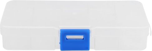 10 Grid Transparent Jewelry Box, Plastic Organizer Box Storage Container with Adjustable Partitions, for Beads Art Crafts in Saudi Arabia