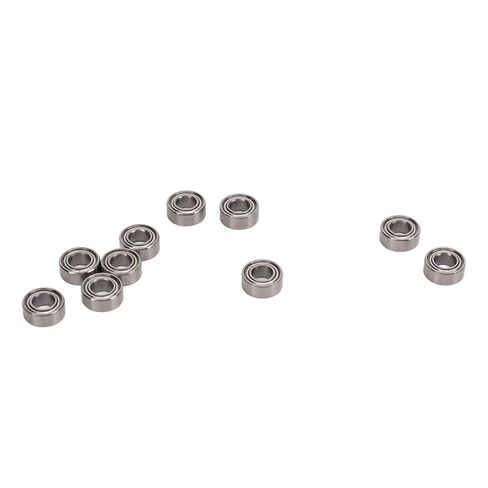 10Pcs 10x5x4mm Standard Size Steel RC Ball Bearing Set for ZD Racing 10421 S, Durable and Practical Accessory Part Kit for Stable and Safe RC Car Running Performance in Saudi Arabia