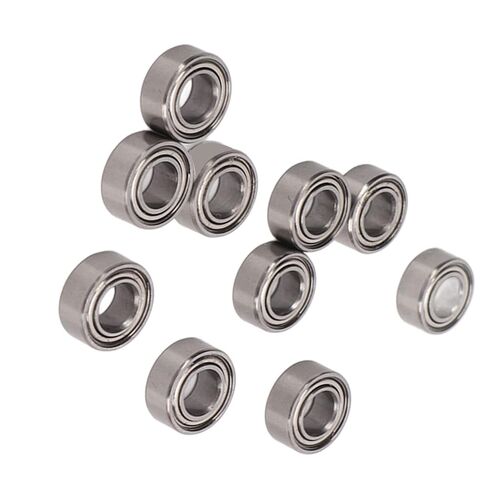 10Pcs 10x5x4mm Standard Size Steel RC Ball Bearing Set for ZD Racing 10421 S, Durable and Practical Accessory Part Kit for Stable and Safe RC Car Running Performance in Saudi Arabia