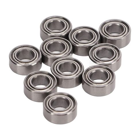 10Pcs 10x5x4mm Standard Size Steel RC Ball Bearing Set for ZD Racing 10421 S, Durable and Practical Accessory Part Kit for Stable and Safe RC Car Running Performance in Saudi Arabia