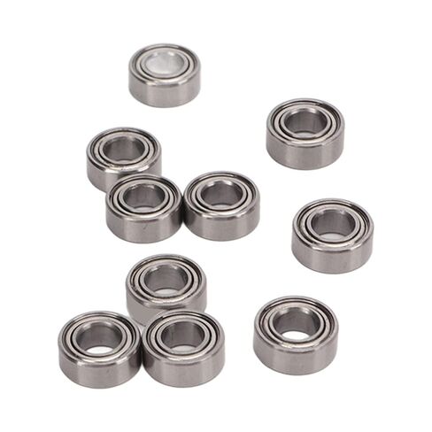 10Pcs 10x5x4mm Standard Size Steel RC Ball Bearing Set for ZD Racing 10421 S, Durable and Practical Accessory Part Kit for Stable and Safe RC Car Running Performance in Saudi Arabia