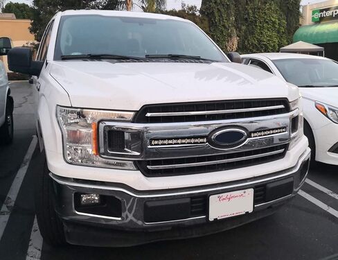 iJDMTOY Front Grille LED Light Bar Kit Compatible with 2018-2020 Ford F150 XL XLT, Includes 36W Slim High Power LED Lightbars, Front Grill Mounting Brackets & On/Off Switch Wiring Kit in Saudi Arabia