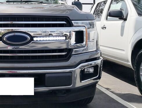 iJDMTOY Front Grille LED Light Bar Kit Compatible with 2018-2020 Ford F150 XL XLT, Includes 36W Slim High Power LED Lightbars, Front Grill Mounting Brackets & On/Off Switch Wiring Kit in Saudi Arabia
