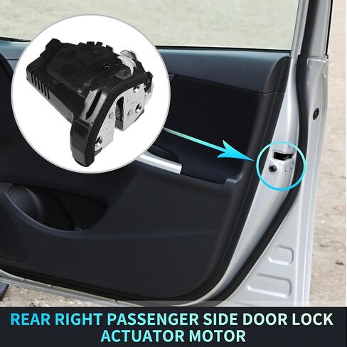 X AUTOHAUX Replacement Rear Right Passenger Side Power Door Lock Actuator Motor for Honda Accord 2013-2017 for Honda Ridgeline 2017-2020 Door Latch Actuator Assembly No.72610T0AA11 Black in Saudi Arabia