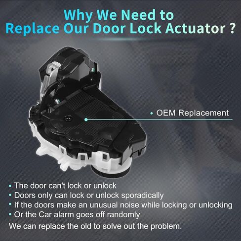 X AUTOHAUX Replacement Rear Right Passenger Side Power Door Lock Actuator Motor for Honda Accord 2013-2017 for Honda Ridgeline 2017-2020 Door Latch Actuator Assembly No.72610T0AA11 Black in Saudi Arabia