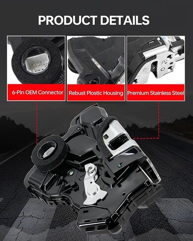 زوج محرك قفل الباب الأمامي متوافق مع Toyota Tundra Camry 4Runner RAV4 Lexus Scion، السائق الأيسر والجانب الأيمن للراكب يستبدل 931-401 931-403 69040-06180 69030-06200 in Kuwait