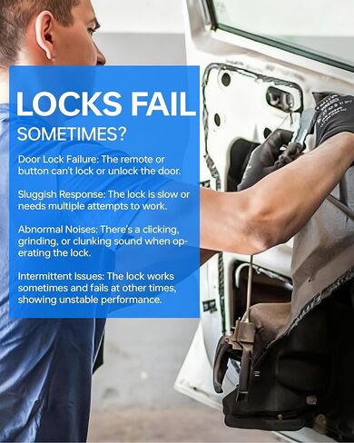 زوج محرك قفل الباب الأمامي متوافق مع Toyota Tundra Camry 4Runner RAV4 Lexus Scion، السائق الأيسر والجانب الأيمن للراكب يستبدل 931-401 931-403 69040-06180 69030-06200 in Kuwait