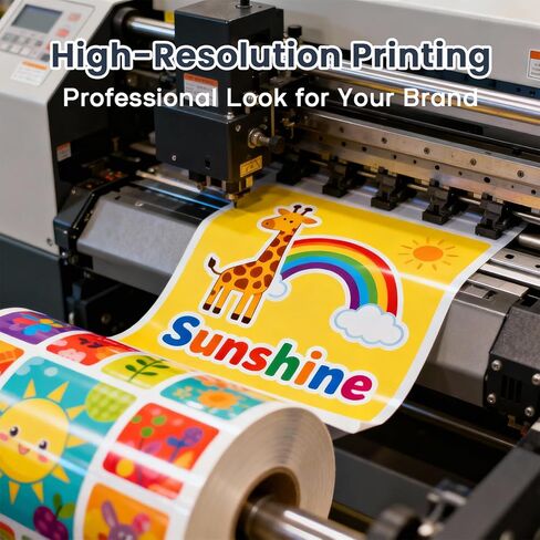 Custom Stickers Business Logo – Personalized Labels, [1-10000] Custom Sticker Roll, Customizable Circle Stickers with Your Logo, Text or Image – Personalized Sticker Labels for Small Business Branding in Saudi Arabia